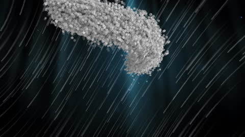 Dynamic Particle Head Formation with Light Trails