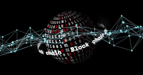 Blockchain Concept Displaying Futuristic Digital Network Connections