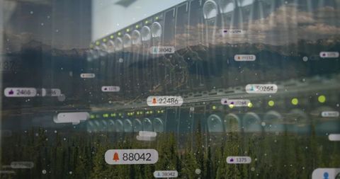 Digital Networking Interface with Social Media Overlays