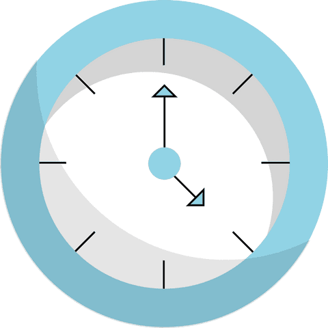 Minimalistic Flat Design Clock on Transparent Background - Download Free Stock Videos Pikwizard.com