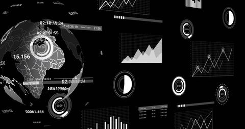 Innovative Data Visualization with Global Analytics Dashboard - Download Free Stock Images Pikwizard.com