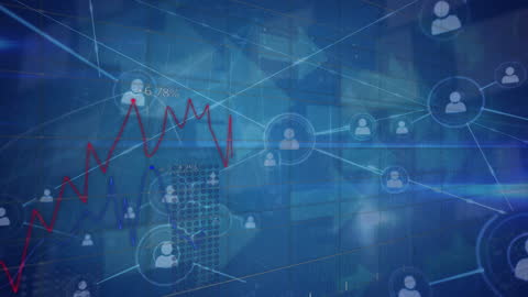 Digital Network Connections Over Urban Cityscape Statistical Analysis