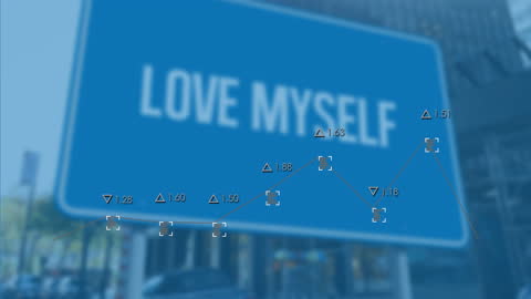 Data Analysis Over Inspiring Motto in Urban Background