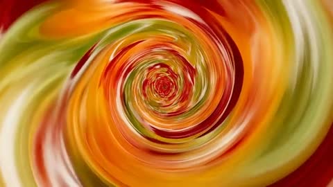 Psychedelic Color Vortex with Dynamic Fluid Swirl