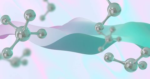 Abstract Liquid Waves and Molecular Structures in Motion