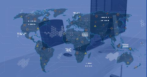 Global Finance Data Processing in Modern Office - Download Free Stock Images Pikwizard.com