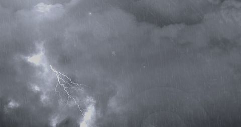 Dynamic Thunderstorm with Dramatic Lightning and Rain - Download Free Stock Images Pikwizard.com