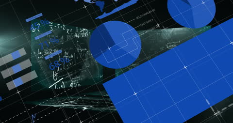 Futuristic Data Visualization with Geometric Elements