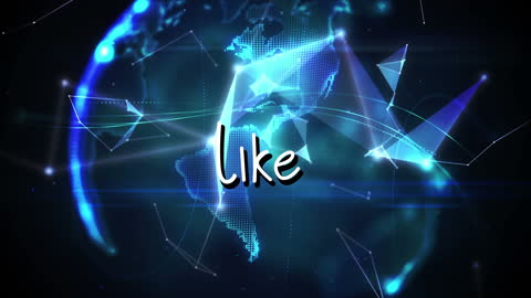 Digital Connections Global Like Animation with Virtual Globe