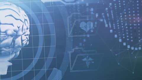 Futuristic Brain Interface Illustrating Digital Health Technology