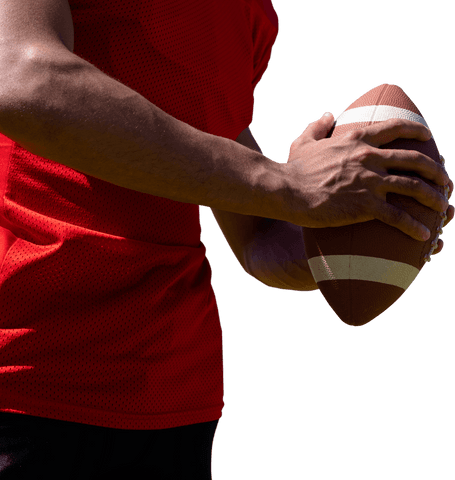 transparent rugby player holding ball against plain background - Download Free Stock Videos Pikwizard.com