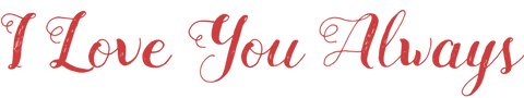 Romantic Red I Love You Always Transparent Text - Download Free Stock Videos Pikwizard.com