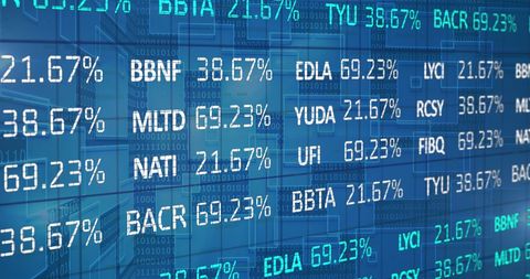 Abstract Stock Market Display With Digital Codes - Download Free Stock Images Pikwizard.com