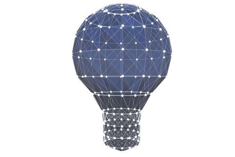 transparent light bulb wireframe made of polygons and nodes - Download Free Stock Videos Pikwizard.com