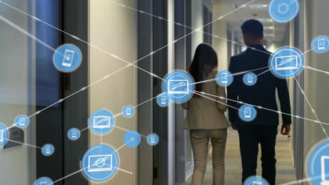 Digital Network Animation Integrating Office Environment