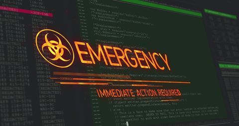 Digital Emergency Alert Cybersecurity Data Breach Symbol - Download Free Stock Images Pikwizard.com