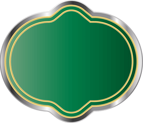 elegant green frame badge with transparent background - Download Free Stock Videos Pikwizard.com