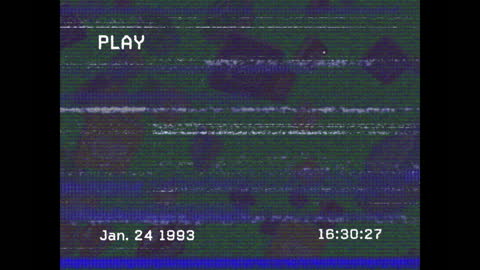 Vintage VHS Video Tape Overlay with Date Display