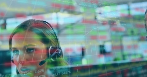 Young Professional Engaged with Digital Technology in Office