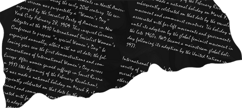 Abstract historical text pattern with monochrome design on transparent background
