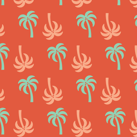 seamless transparent palm tree pattern on orange backdrop - Download Free Stock Videos Pikwizard.com