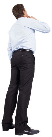 Businessman Back View Looking Up on Transparent Background - Download Free Stock Videos Pikwizard.com