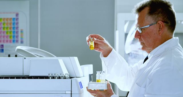 Scientist Analyzing Liquid Sample in Modern Laboratory - Download Free Stock Images Pikwizard.com