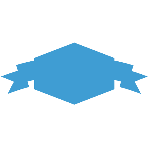Blue Badge with Ribbon on Transparent Background - Download Free Stock Videos Pikwizard.com