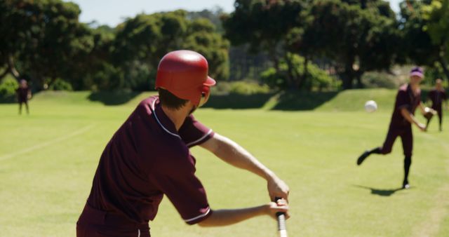 Baseball Player Batting During Game - Download Free Stock Images Pikwizard.com