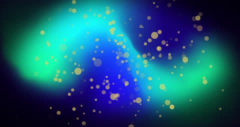 Vibrant Abstract Animation with Glowing Orange Spots