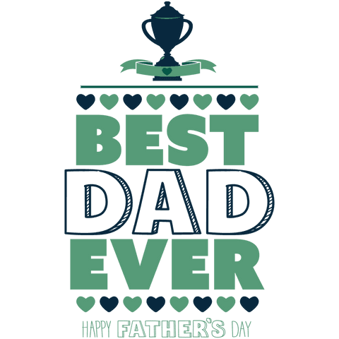 father’s day best dad ever graphic on transparent background - Download Free Stock Videos Pikwizard.com