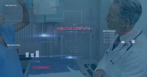Digital Healthcare Interface with Diverse Doctors Analyzing Data - Download Free Stock Images Pikwizard.com