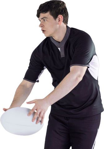 transparent male rugby player passing ball sideways in action pose - Download Free Stock Videos Pikwizard.com