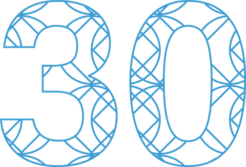 Transparent Patterned Blue Number 30 for Celebrations - Download Free Stock Videos Pikwizard.com
