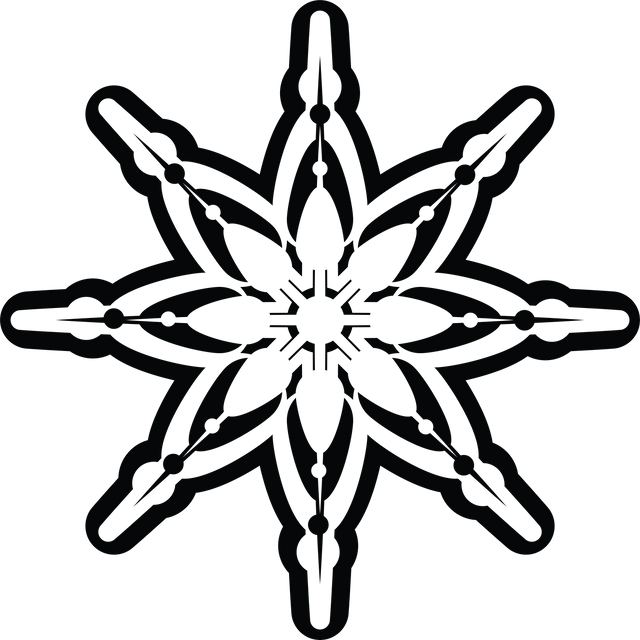 Detailed Digital Snowflake On Transparent Background Special Winter Vector Design - Download Free Stock Videos Pikwizard.com