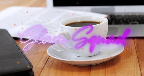 Minimalist Cozy Workspace with Coffee and Laptop