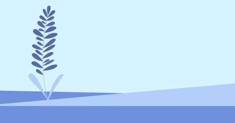 Minimalistic Flower Icon on Blue Gradient Background - Download Free Stock Images Pikwizard.com