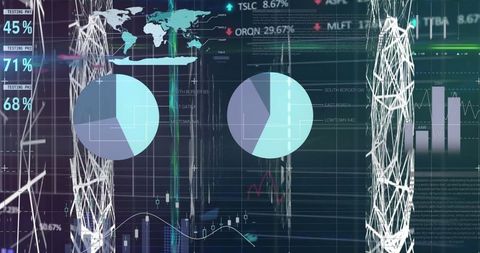 futuristic financial data analytics display with global insights - Download Free Stock Images Pikwizard.com