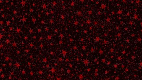 Crimson starburst pattern sparkling with red glitter on dark background, seamless festive wallpaper