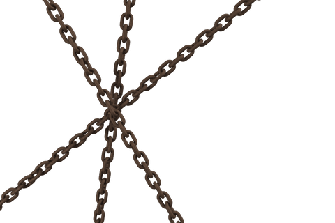 intersecting rusty chains on transparent background - Download Free Stock Videos Pikwizard.com