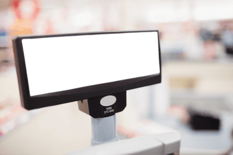 transparent cash register screen in supermarket focus - Download Free Stock Videos Pikwizard.com
