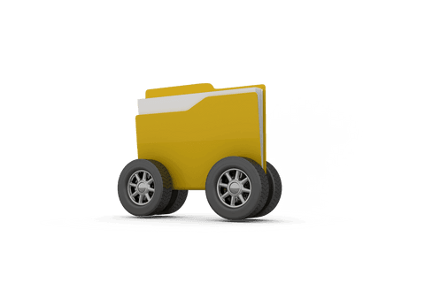 Transparent Mobile Document Folder with Wheels Illustration - Download Free Stock Videos Pikwizard.com