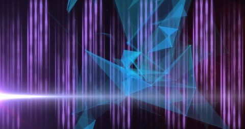 Vibrant purple and blue digital light pattern