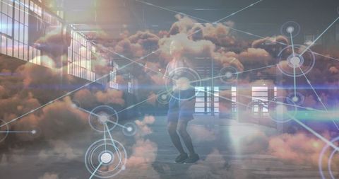 digital fitness journey: athlete cloud connections - Download Free Stock Images Pikwizard.com