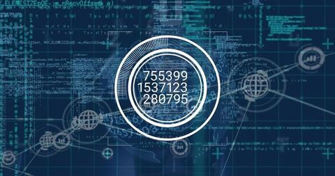 Digital Global Network Interface and Data Processing Visualization - Download Free Stock Images Pikwizard.com