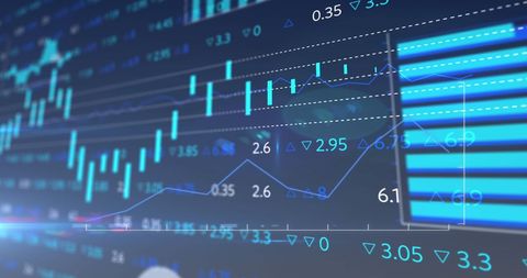 Dynamic Blue Digital Data and Graph Visualization - Download Free Stock Images Pikwizard.com