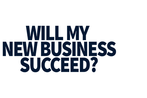 Transparent background text will my new business succeed