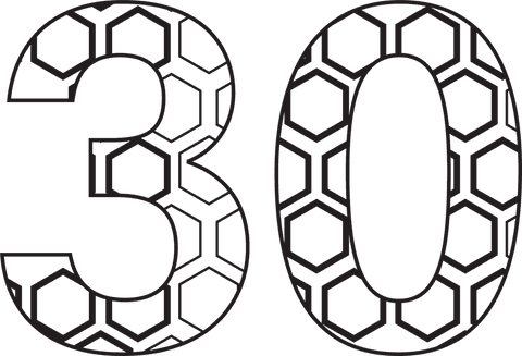 transparent number 30 with hexagonal pattern for celebrations - Download Free Stock Videos Pikwizard.com