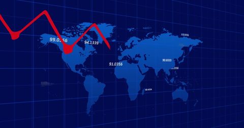 Global Financial Data Visualization on World Map Design - Download Free Stock Images Pikwizard.com