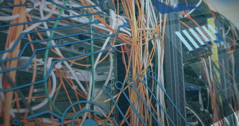 Complex Server System with Futuristic Data Interfaces - Download Free Stock Images Pikwizard.com